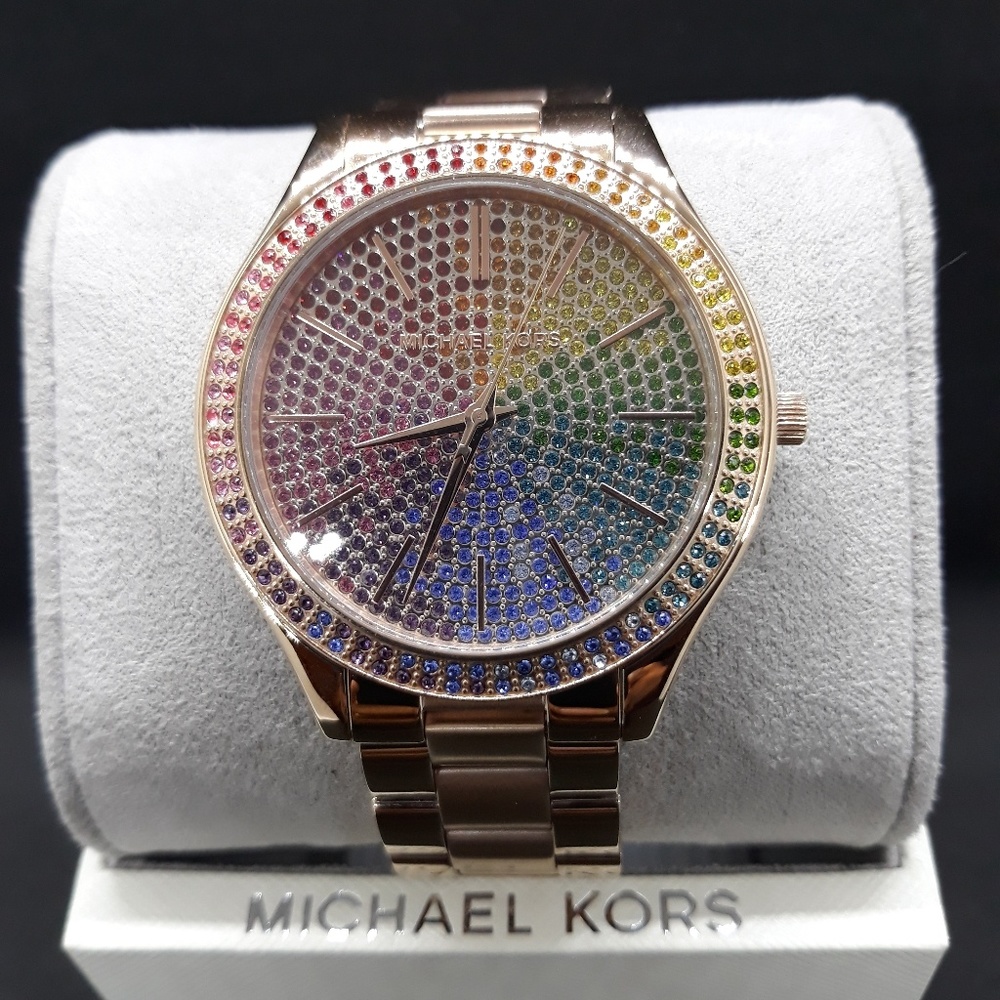 Michael kors Slim Runway Rainbow Pave Ladies Watch